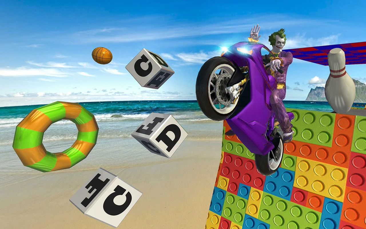 Super Heroes Downhill Stunts Racing screenshot